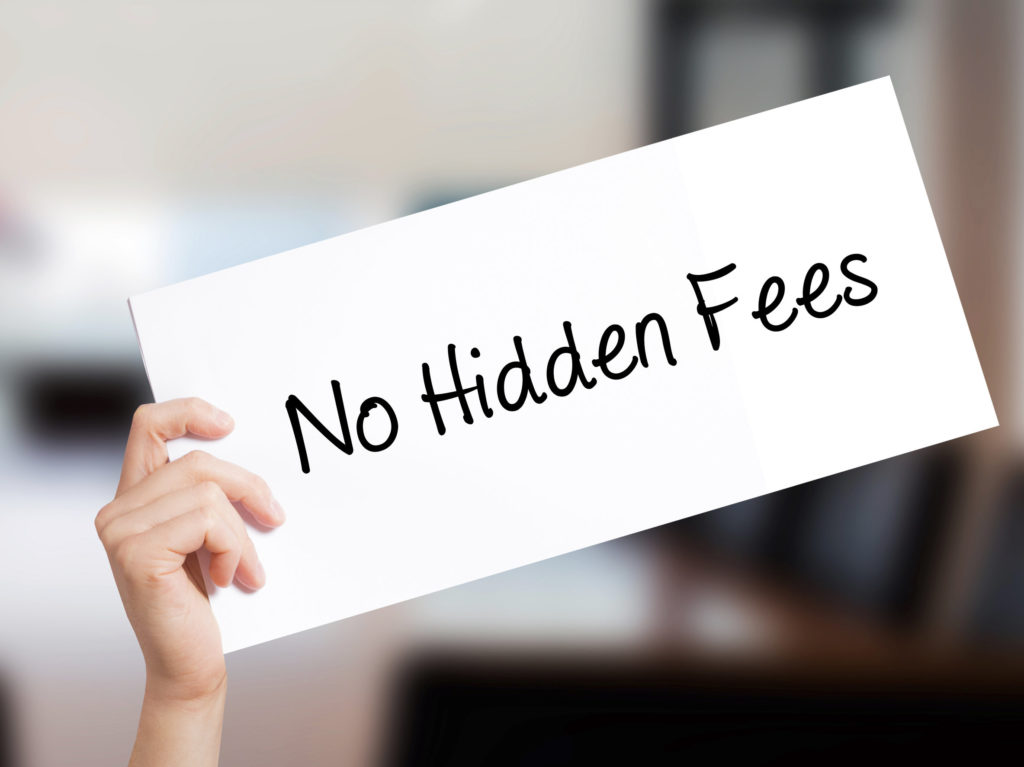 no hidden fees